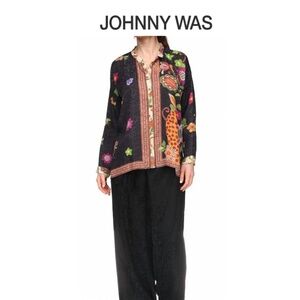 Johnny Was Oversized Audrey Shirt in Maxima